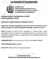 Processo de Inexigibilidade de Licitação - N° 002/2023